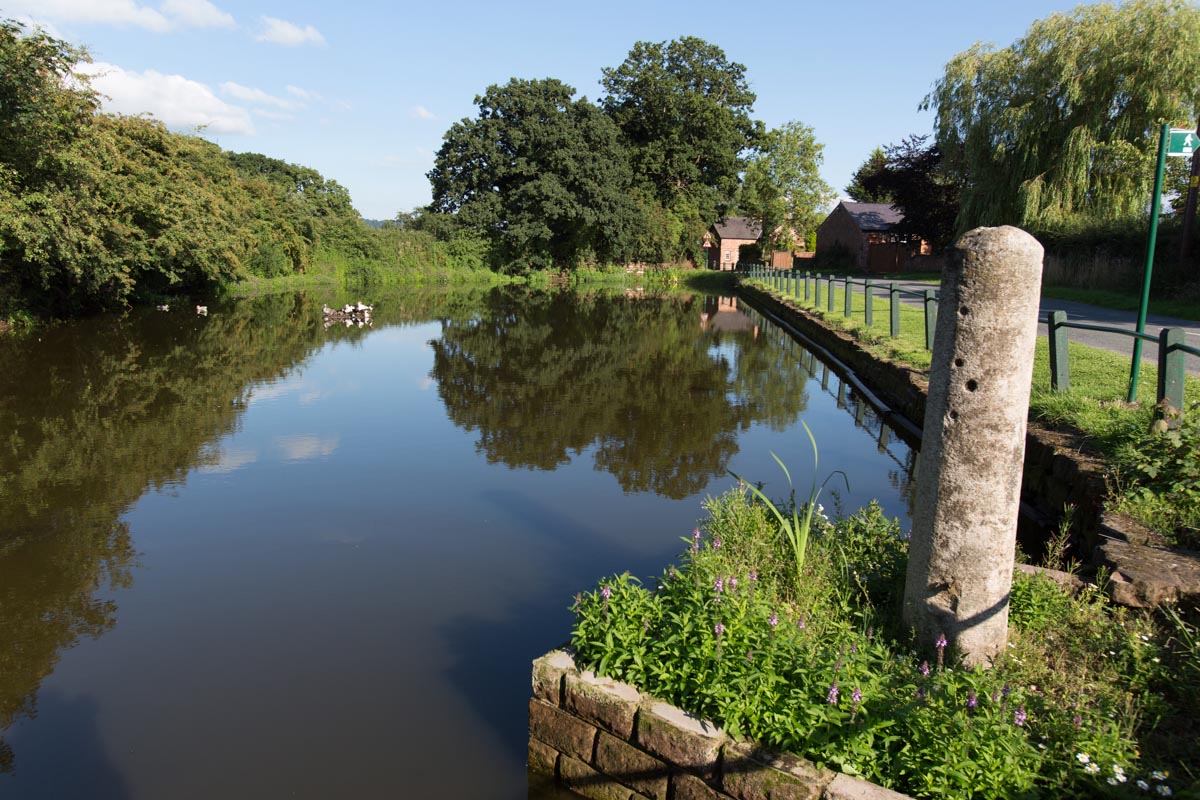 Picturesque summer view of Codddington village pond.